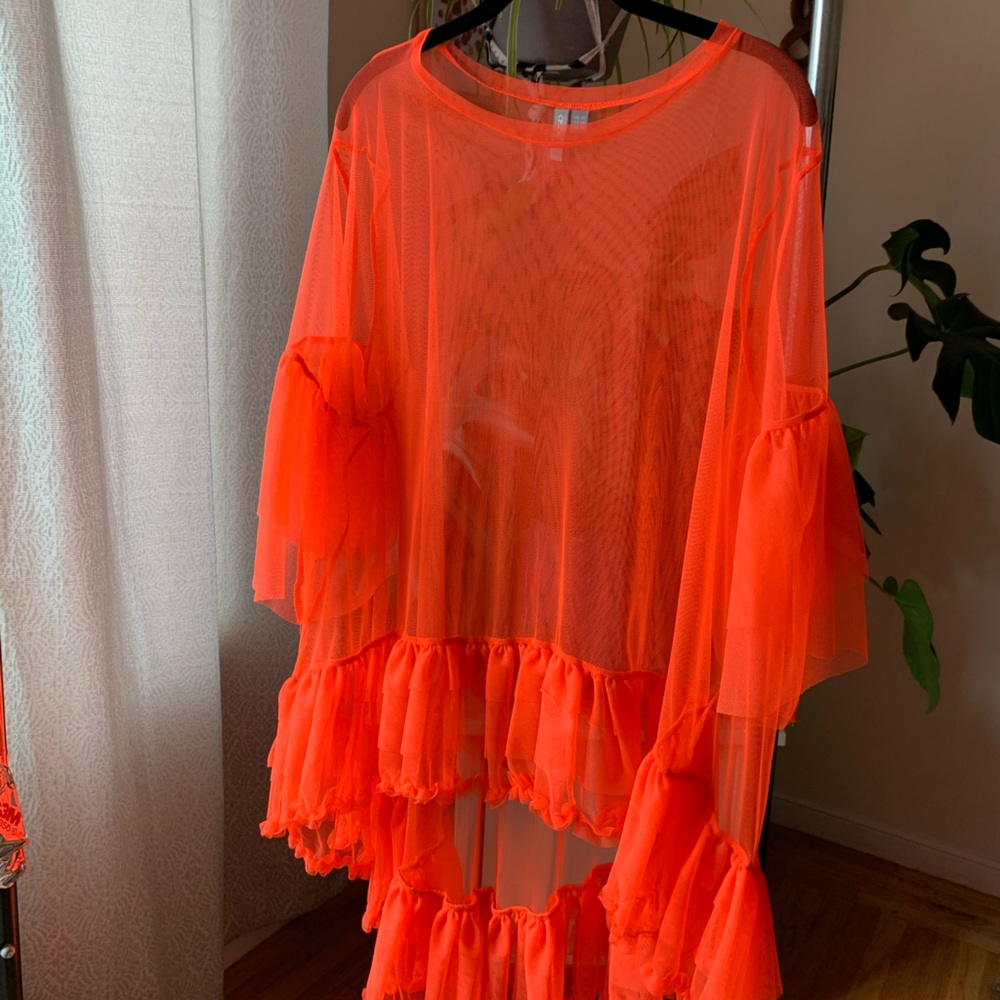 Turn Heads - ASOS Orange Mesh Top